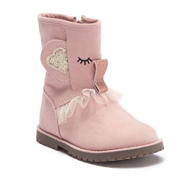 pink construction boots